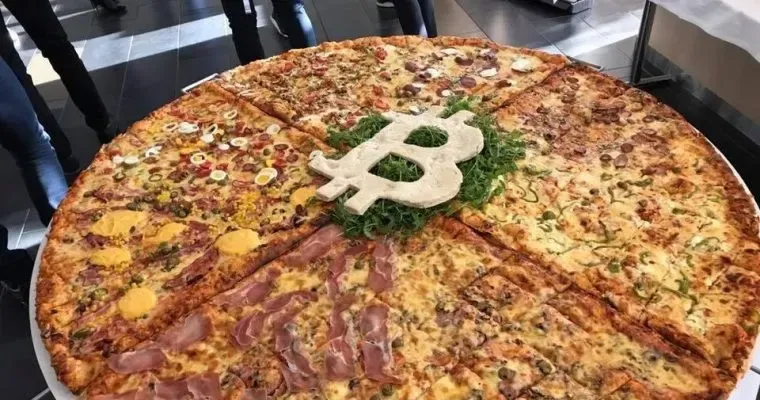 Figure 1. Commemorative pizza for the first Bitcoin pizza payment
