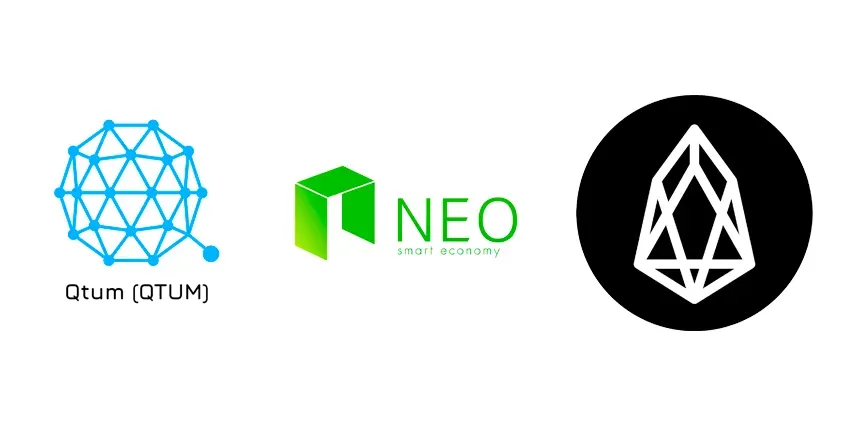 Figure 3. QTUM, NEO, EOS