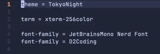 Ghostty Config